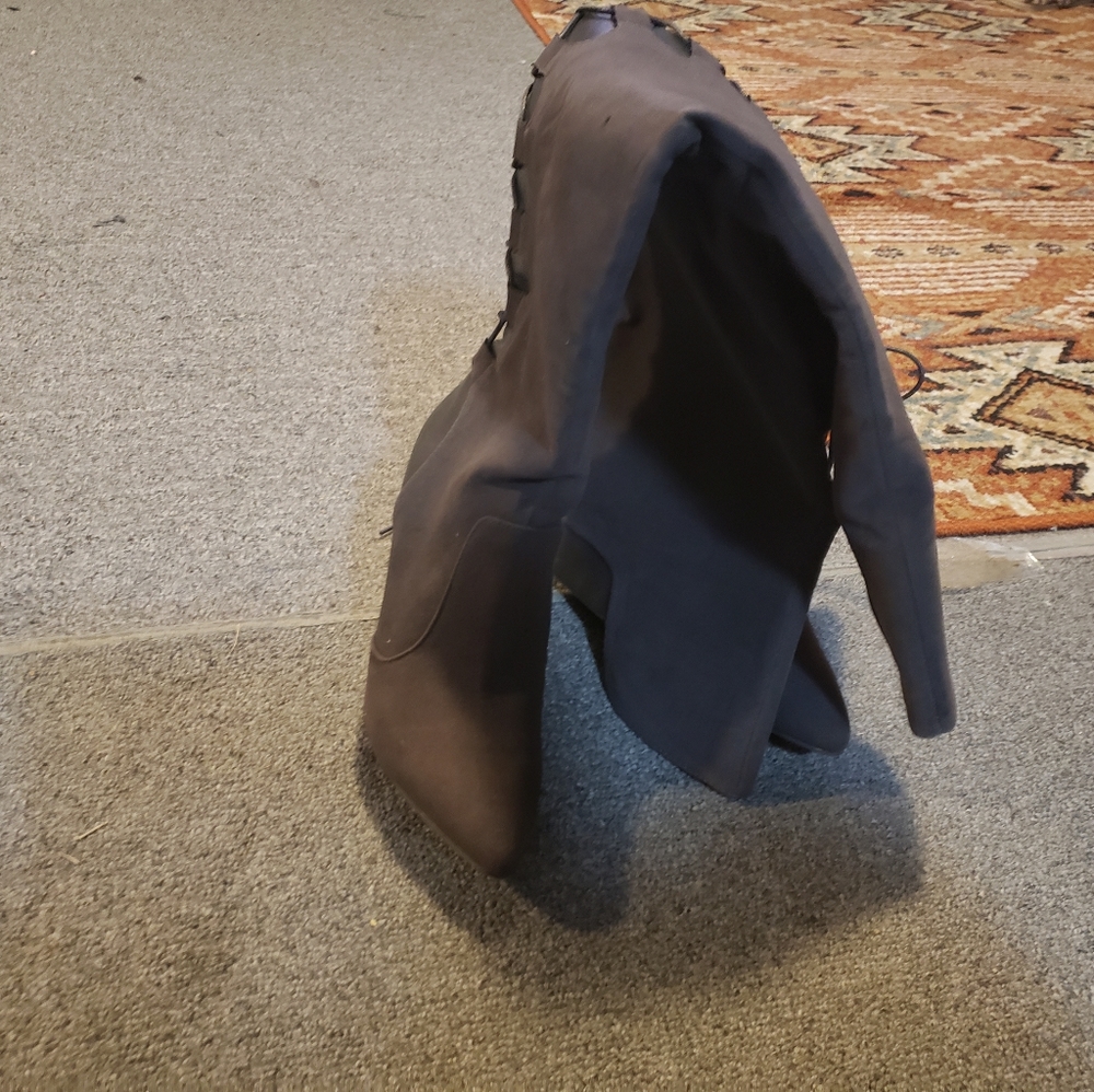 Grey Over the Knee Boots